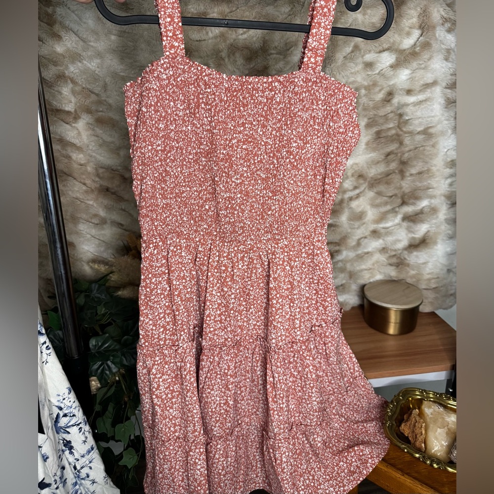 Open Back Elastic Band Mini Dress for Women in Red Floral